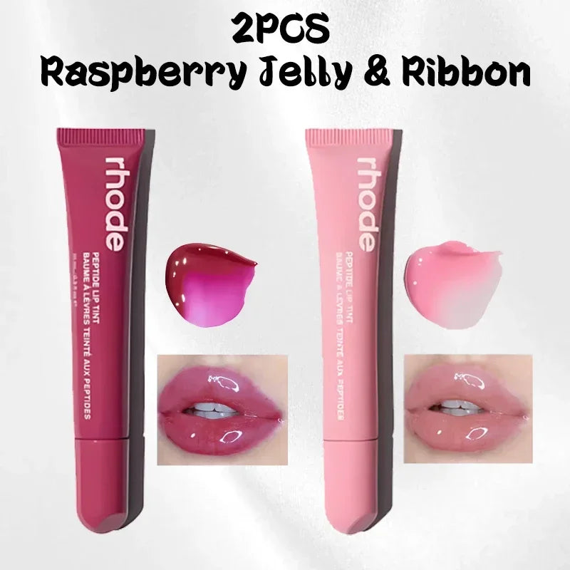 Lip Balm, Long Lasting Moisturizing, Liquid Lip Balm, Ribbon/toast Hydrating Moisturizing, Hailey Identical, Jelly Color,Gift